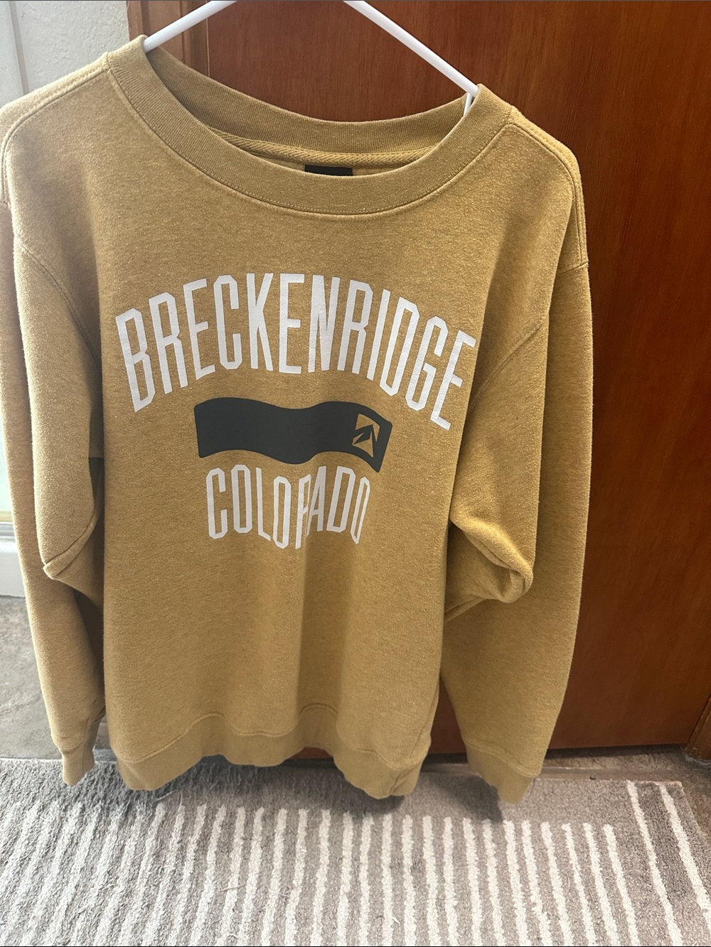 Breckenridge Colorado Mustard Graphic Sweatshirt
